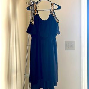 Pretty black dress for summer, light and flowy, super cute